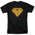 SUPERMAN/HOT STEEL SHIELD - S/S ADULT 18/1 - BLACK