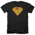 SUPERMAN/HOT STEEL SHIELD - ADULT HEATHER - BLACK
