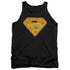 SUPERMAN/HOT STEEL SHIELD - ADULT TANK - BLACK