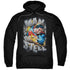 SUPERMAN/RIPPING STEEL - ADULT PULLOVER HOODIE - BLACK