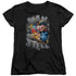 SUPERMAN/RIPPING STEEL - S/S WOMENS TEE - BLACK
