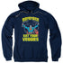 SUPERMAN/VEGGIE POWER - ADULT PULLOVER HOODIE - NAVY