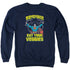 SUPERMAN/VEGGIE POWER - ADULT CREWNECK SWEATSHIRT - NAVY