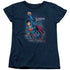 SUPERMAN/TWILIGHT FLIGHT - S/S WOMENS TEE - NAVY