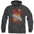 SUPERMAN/STEEL GIRDER - ADULT HEATHER HOODIE - BLACK