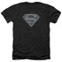 SUPERMAN/CHECKERBOARD - ADULT HEATHER - BLACK