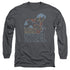 SUPERMAN/COLORED LINES - L/S ADULT 18/1 - CHARCOAL