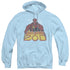 SUPERMAN/KNEEL BEFORE - ADULT PULLOVER HOODIE - LIGHT BLUE