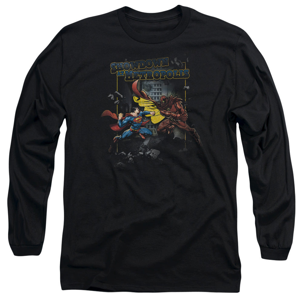 SUPERMAN/SHOWDOWN - L/S ADULT 18/1 - BLACK