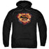 SUPERMAN/SPACE BURST SHIELD - ADULT PULLOVER HOODIE - BLACK