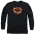 SUPERMAN/SPACE BURST SHIELD - L/S ADULT 18/1 - BLACK