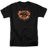 SUPERMAN/SPACE BURST SHIELD - S/S ADULT 18/1 - BLACK
