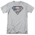 SUPERMAN/WARTORN FLAG - S/S ADULT 18/1 - ATHLETIC HEATHER
