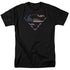 SUPERMAN/WARTORN FLAG - S/S ADULT 18/1 - BLACK