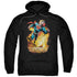 SUPERMAN/SPACE CASE - ADULT PULLOVER HOODIE - BLACK
