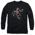 SUPERMAN/UP IN THE SKY - L/S ADULT 18/1 - BLACK