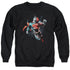 SUPERMAN/UP IN THE SKY - ADULT CREWNECK SWEATSHIRT - BLACK