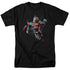 SUPERMAN/UP IN THE SKY - S/S ADULT 18/1 - BLACK