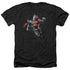 SUPERMAN/UP IN THE SKY - ADULT HEATHER - BLACK