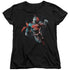 SUPERMAN/UP IN THE SKY - S/S WOMENS TEE - BLACK