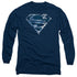 SUPERMAN/WATER SHIELD - L/S ADULT 18/1 - NAVY