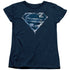 SUPERMAN/WATER SHIELD - S/S WOMENS TEE - NAVY
