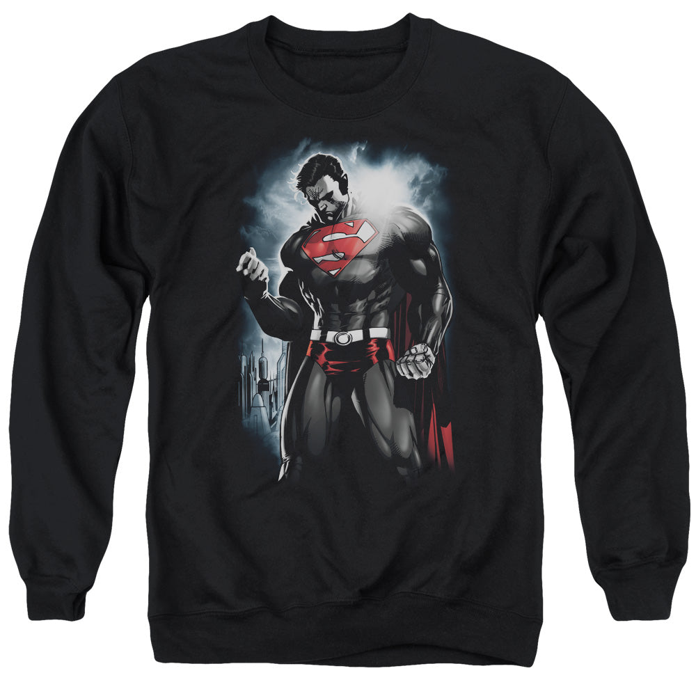 SUPERMAN/LIGHT OF THE SUN - ADULT CREWNECK SWEATSHIRT - BLACK