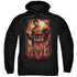 SUPERMAN/METROPOLIS DECO - ADULT PULLOVER HOODIE - BLACK