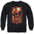 SUPERMAN/METROPOLIS DECO - ADULT CREWNECK SWEATSHIRT - BLACK