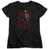 SUPERMAN/AFTERMATH - S/S WOMENS TEE - BLACK