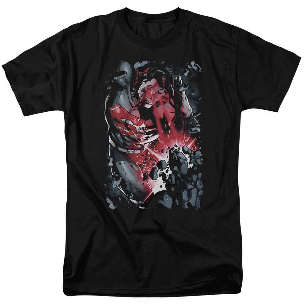 SUPERMAN/HEAT BLAST - S/S ADULT 18/1 - BLACK