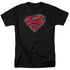SUPERMAN/HARDCORE NOIR SHIELD - S/S ADULT 18/1 - BLACK