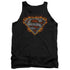 SUPERMAN/IRON FIRE SHIELD - ADULT TANK - BLACK