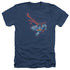 SUPERMAN/SCRIBBLE & SOAR - ADULT HEATHER - NAVY