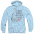 SUPERMAN/DONT NEED GLASSES - ADULT PULLOVER HOODIE - LIGHT BLUE