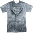 SUPERMAN/MADE OF STEEL (FRONT/BACK PRINT) -  S/S ADULT POLY CREW - MULTI