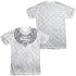 SUPERMAN/WINGED SHIELD REPEAT (FRONT/BACK PRINT) -  S/S ADULT POLY CREW - MULTI