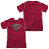 SUPERMAN/SUPER POWERS (FRONT/BACK PRINT) -  S/S ADULT POLY CREW - MULTI