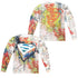 SUPERMAN/URBAN SHIELDS (FRONT/BACK PRINT) - L/S ADULT POLY CREW  - MULTI