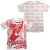 SUPERMAN/TRUTH AND JUSTICE ALL OVER (FRONT/BACK PRINT) -  S/S ADULT POLY CREW - MULTI