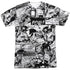 SUPERMAN/COMIC STRIPS (FRONT/BACK PRINT) -  S/S ADULT POLY CREW - MULTI