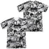 SUPERMAN/COMIC STRIPS (FRONT/BACK PRINT) -  S/S ADULT POLY CREW - MULTI