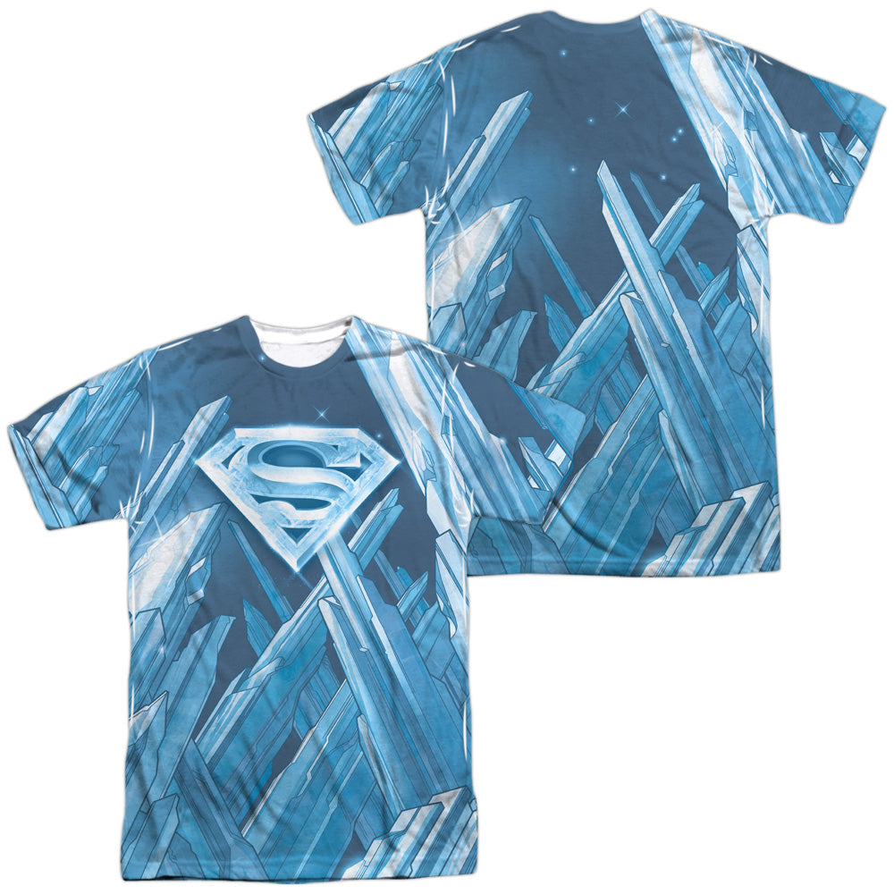 SUPERMAN/SOLITUDE (FRONT/BACK PRINT) -  S/S ADULT POLY CREW - MULTI