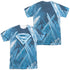 SUPERMAN/SOLITUDE (FRONT/BACK PRINT) -  S/S ADULT POLY CREW - MULTI