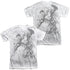 SUPERMAN/PENCIL CITY TO SPACE (FRONT/BACK PRINT) -  S/S ADULT POLY CREW - MULTI