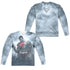 SUPERMAN/LIGHT OF THE SUN (FRONT/BACK PRINT) - L/S ADULT POLY CREW  - MULTI
