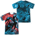 SUPERMAN/RED SUN (FRONT/BACK PRINT) -  S/S ADULT POLY CREW - MULTI