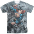 SUPERMAN/SUPERMAN VS DOOMSDAY (FRONT/BACK PRINT) -  S/S ADULT POLY CREW - MULTI