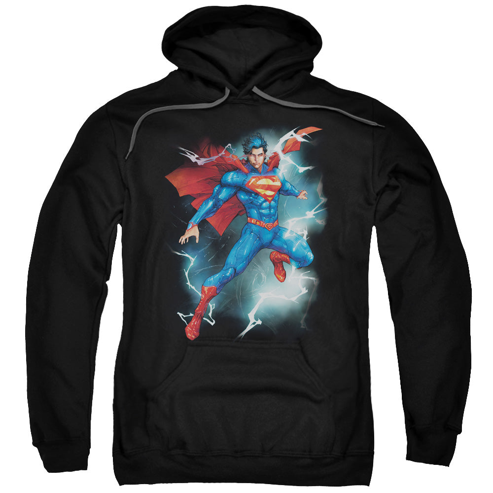 SUPERMAN/ANNUAL #1 COVER - ADULT PULLOVER HOODIE - BLACK
