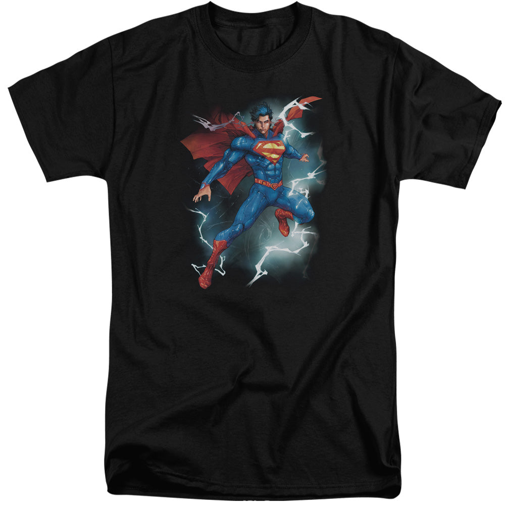 SUPERMAN/ANNUAL #1 COVER - S/S ADULT TALL 18/1 - BLACK